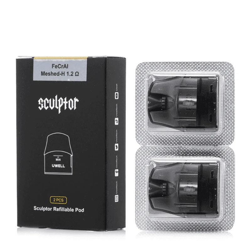 UWELL SCULPTOR雕塑家 11W電鍍金屬雕刻空倉煙彈