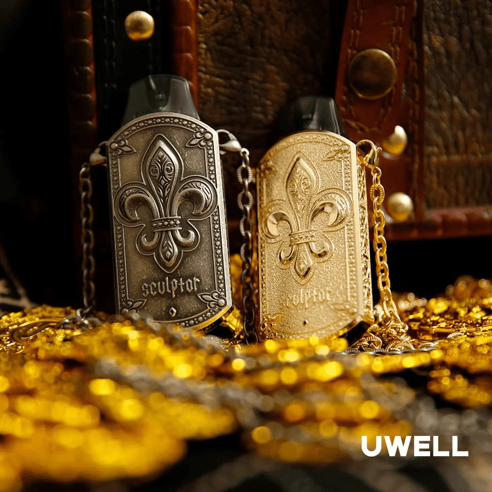UWELL SCULPTOR雕塑家 11W電鍍金屬雕刻空倉煙彈